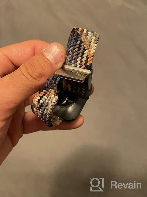 img 1 attached to Flexible And Chic: Bandiction Stretchy Braided Solo Loop Bands For Apple Watch 44Mm To 38Mm - Elastic Strap For Ultra SE Series 8/7/6/5/4/3/2/1 - Perfect For Women And Men review by Evan Beougher