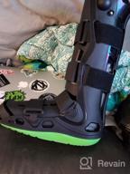 img 1 attached to NEENCA Medical Inflatable Walking Boot, Air Cam Walker Fracture Boot, Orthopedic Boot For Ankle Foot Pain Recovery, Sprained Ankle, Stress Fracture,Broken Foot,Achilles Tendonitis. Tall Version-USA042 (Black, Large) review by Danae Velasco