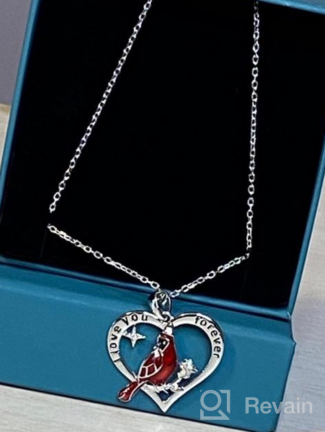 img 1 attached to 🐦 Jemplestic Cardinal Necklace: Beautiful 925 Sterling Silver Red Bird Pendant Jewelry-Meaningful Memorial Gifts for Loss of Loved One review by Bill Gomez