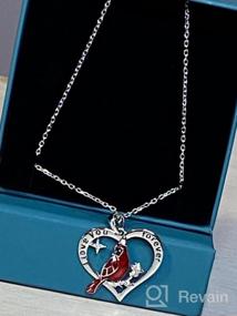 img 5 attached to 🐦 Jemplestic Cardinal Necklace: Beautiful 925 Sterling Silver Red Bird Pendant Jewelry-Meaningful Memorial Gifts for Loss of Loved One