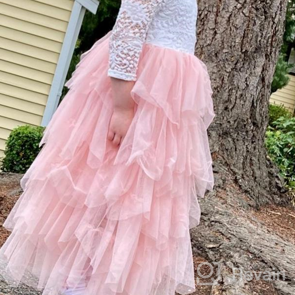 img 1 attached to 👸 Princess Birthday Party Dresses - Tutu Lace Cake Dress Skirts for Flower Girls review by Michael Liguori