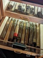 img 1 attached to Cigar Aficionados Rejoice: Woodronic'S Digital Humidor Cabinet For 100-150 Cigars, Spanish Cedar Lining, And 2 Crystal Gel Humidifiers In A Glossy Ebony Finish - Perfect Gift For Fathers! review by Adam Alvarez