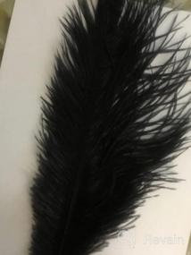 img 7 attached to 20Pcs Black Ostrich Feathers 12-14In Plumes Bulk DIY Halloween Decorations Wedding Party Centerpieces Gatsby Decorations