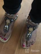 img 1 attached to Stylish Ankle Strappy Gladiator Sandals For Women - Perfect For Beach And Bohemian Looks! review by Brian Dildine