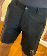 img 1 attached to Janmid Men'S Slim-Fit Chino Shorts With Elastic Waist & Pockets | Flat Front Design review by Michael Godo