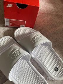 img 7 attached to Nike Женские кроссовки Benassi цвета Лимайт голубые обычная посадка для мужчин (обувь и атлетическое снаряжение)