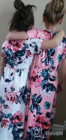 img 5 attached to LYXIOF Floral Dresses with Convenient Pockets for Girls' Casual Clothing