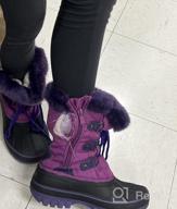 img 1 attached to Warm And Cozy Faux Fur-Lined Snow Boots For Boys & Girls By DREAM PAIRS review by Paul Weakland