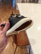 img 1 attached to High Quality Infant Moccasins: SOFMUO Baby Boys Girls PU Leather Sneakers Anti-Slip Rubber Sole Loafers For Newborns & Toddlers. review by Dawn Miranda