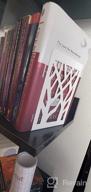 img 1 attached to 3 Pairs Of Heavy-Duty Metal Bookends For Home Decor, Shelves & Books | Black review by Mohamed Greene