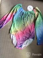 img 1 attached to Sparkly Color Gradient Gymnastic Leotard For Kid Girls - Zaclotre Ballet Dance Outfit review by Lory Finley