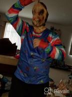 img 1 attached to Faux Real Men'S Sublimated Zip-Up Hoodie With Full-Face Mask review by Nicholas Serafini