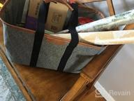 img 1 attached to Durable And Collapsible Reusable Grocery Shopping Tote By CleverMade review by Brandon Guidroz