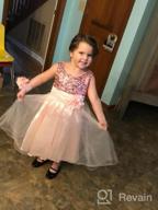 img 1 attached to Sparkling Sequin Mesh Flower Ball Gown For Little Girls' Party, Prom And Special Occasions review by Chris Tisdale