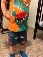 img 1 attached to 👕 KISBINI Boys' California Summer Clothing Set T-Shirt in Clothing Sets review by Jon Larjin