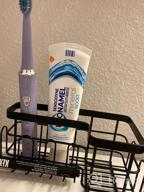 img 1 attached to Organize Your Toothbrushes And Toothpaste With HappyHapi'S Rustproof Adhesive Holder For Bathrooms And Campers review by Sean House