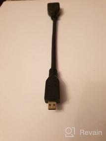 img 10 attached to Adapter adapter GSMIN RT-28 Micro - HDMI (M) - HDMI (F) (10 cm) (Black)