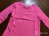 img 1 attached to Stylish and Comfortable: Amazon Essentials Girls' Long-Sleeve Cotton Jersey Tunic T-Shirts review by Rodney Nelson