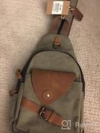 img 1 attached to Versatile Canvas Sling Bag - Perfect Crossbody Backpack & Shoulder Rucksack For Men And Women review by Ryan Will