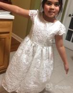 img 1 attached to Stunning iGirlDress Flower Girl Dress: Perfect for First Communion, Pageant, Wedding, and Birthday review by Jaclyn King