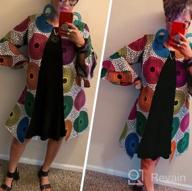 img 1 attached to SHENBOLEN Women African Print Jacket Dashiki Traditional Top Dress review by Micael Rau