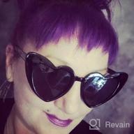 img 1 attached to Women'S Heart Shaped Sunglasses: Vintage Retro Cat Eye Sunnies With UV Protection - ADE WU review by John Bailey
