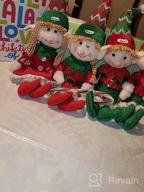 img 1 attached to Set Of 4 Flexible Christmas Elves Plush Dolls - 12-Inch Adorable Holiday Ornaments For Xmas Tree Decoration, Parties, And Santa Character Displays review by Chris Mania