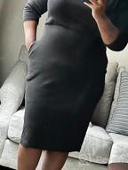 img 1 attached to Flattering And Chic: Moyabo Women'S 3/4 Sleeve Office Pencil Dress review by Elizabeth White