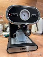 img 1 attached to Rozhkovy coffee maker Kitfort KT-702, black review by Micha Poklkowski ᠌