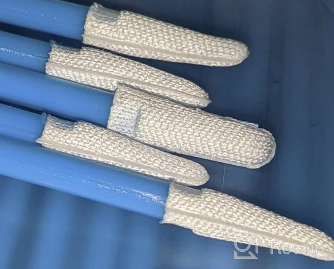 img 1 attached to Lint-Free Swabs For Cleanroom And PCB Board Cleaning (200Pcs, 3.2Mm Head Width, Spear Shape Pointed Tips, Blue) - Multi-Purpose Microfiber Swabs For Inkjet Printers And More - AAwipes review by Joel Mosqueda
