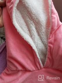 img 7 attached to LetsFunny Oversized Hooded Blanket Sweatshirt - Super Soft & Warm For Kids, Pink | One Size Fits All