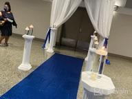 img 1 attached to Royal Blue Sequin Aisle Runner - 36In X 15Ft Wedding Decoration Carpet For Bridal Walkway & Ceremony Floor review by Joe Lara