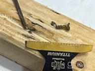 img 1 attached to Upgrade Your Cutting Game With EZARC Titanium Oscillating Multitool Blades - Perfect For Wood, Metal, Nails, And Screws! review by Matthew Flores