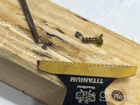 img 6 attached to Upgrade Your Cutting Game With EZARC Titanium Oscillating Multitool Blades - Perfect For Wood, Metal, Nails, And Screws!