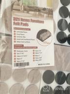 img 1 attached to Felt Furniture Pads -321 Pcs Furniture Pads Hardwoods Floors Self Adhesive, Cuttable Felt Chair Pads , Anti Scratch Floor Protectors For Furniture Feet Chair Legs, Furniture Felt Pads , Black & Beige review by Sergey Chodavarapu