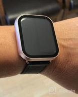 img 1 attached to 40Mm Apple Watch Case With Screen Protector - Fohuas Rugged Bubble Free Aluminum Clear Hard PC Bumper For Series 6 5 4 SE (Black) review by Vaibhav Karger