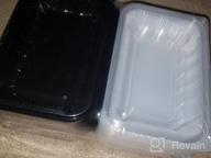 img 1 attached to 30 Pack YANGRUI Take Out Containers - 9X6 Inch, 27 Oz, Anti-Fog & Leak Proof Shrink Wrap, BPA Free Pure PP Flexible Meterial Microwave/Freezer Safe Hinged To Go Containers review by Tim Rios