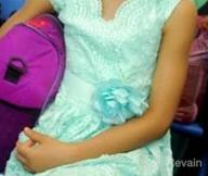 картинка 1 прикреплена к отзыву Пасхальная одежда для девочек, бургундский цвет с цветочным дизайном от IGirlDress от Melissa Cook