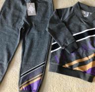 img 1 attached to 👕 2-Piece Sweatsuit Set for Boys - Stylish Athletic Toddler Outfit with Top and Bottom - Kids Clothes for Girls and Boys 1-10T review by Hartman Hernandez