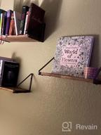 img 1 attached to 3-Piece Rustic Wall Mounted Floating Shelves Set - Perfect For Living Room, Bedroom & Kitchen Storage! review by Jodi Besch