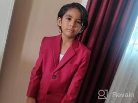 img 6 attached to Plsily Boys Blazer: Stylish and Dapper Formal Dress for Weddings and Special Occasions