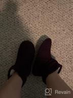 img 1 attached to Women'S Plush Fleece Bootie Slippers With Memory Foam, Warm Curly Fur House Shoes review by Nathan Tank