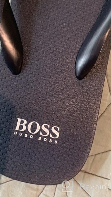 img 1 attached to Stylish and Comfy: HUGO BOSS Men's Slide Sandals for Fashionable Summer Footwear review by Robert Norris