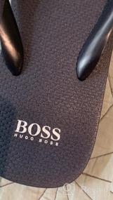 img 6 attached to Stylish and Comfy: HUGO BOSS Men's Slide Sandals for Fashionable Summer Footwear