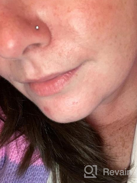 img 1 attached to Dazzling Diamond Nose Studs: MODRSA'S 20G And 18G L-Shaped Surgical Steel Nose Rings For Men And Women review by Susan Foley