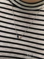 img 1 attached to 💌 WIGERLON Initial Letter Heart Necklace: Stainless Steel 925 Silver Plated for Women and Girls - Enhanced SEO review by Billy Dotie