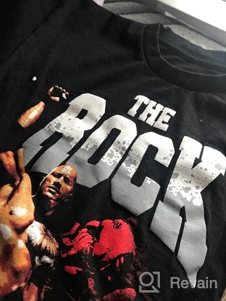 img 1 attached to 👕 WWE Men's Rock Shirt: Unleash Your Inner Superstar with This Stylish Men's Clothing review by Thomas Taylor