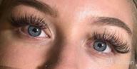 img 1 attached to Enhance Your Look With Premium Quality Volume Lash Extensions - 3D-8D Premade Fans, Mixed Tray, C/D Curl, 8-20Mm Long Stem review by Robin Joseph