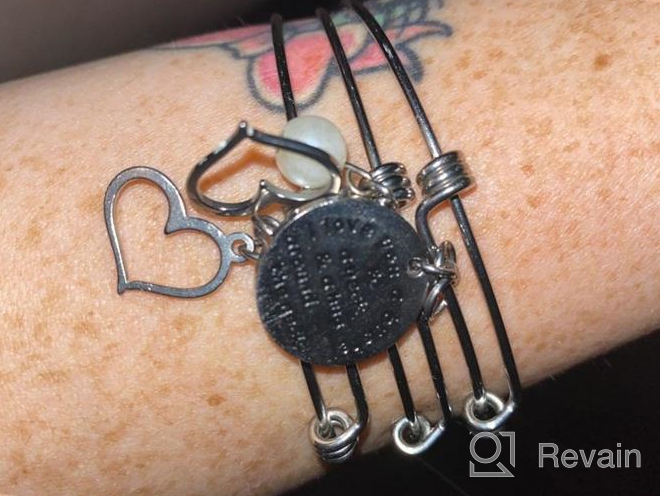 img 1 attached to 🌸 I Love You a Bushel and a Peck: Heartwarming Mom Bracelet for Mother's Day Jewelry review by Tamara Simms