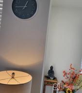 img 1 attached to Stylish And Soothing: Discover Jomparis 12 Inch Peacock Color Non-Ticking Wall Clock With Easy-To-Read Display review by Anthony Cano